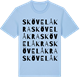 Blue Soul t-shirt med Skövelåkra ordlek t-shirt