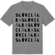 Mid Heather Gray t-shirt med Skövelåkra ordlek t-shirt