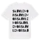 White t-shirt med Skövlemon ordlek t-shirt