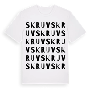 Skruv ordlek t-shirt – ekologisk bomull t-shirt från Pinshirt