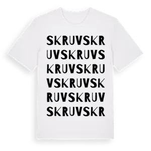 Skruv ordlek t-shirt – ekologisk bomull t-shirt från Pinshirt