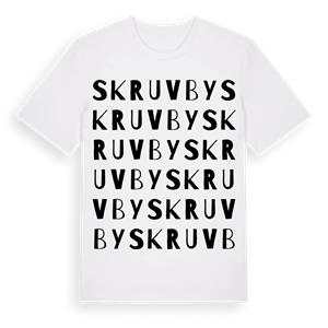 Skruvby ordlek t-shirt – ekologisk bomull t-shirt från Pinshirt