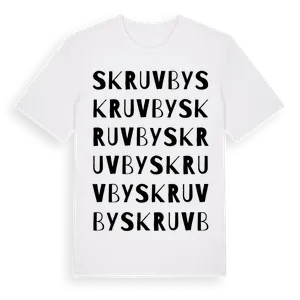Skruvby ordlek t-shirt – ekologisk bomull t-shirt från Pinshirt