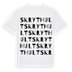 Skrythult ordlek t-shirt