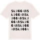Vintage White t-shirt med Skuggan ordlek t-shirt