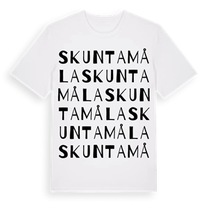 Skuntamåla ordlek t-shirt – ekologisk bomull t-shirt från Pinshirt