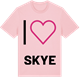 Pink Cotton t-shirt med Jag älskar Skye t-shirt stort tryck