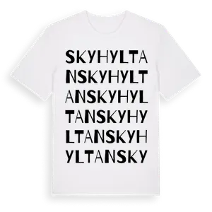 Skyhyltan ordlek t-shirt – ekologisk bomull t-shirt från Pinshirt