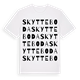 White t-shirt med Skytteboda ordlek t-shirt