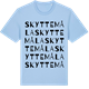 Blue Soul t-shirt med Skyttemåla ordlek t-shirt