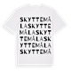 Skyttemåla ordlek t-shirt