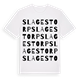 Slagestorp ordlek t-shirt