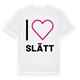 White t-shirt med Jag älskar Slätt t-shirt stort tryck