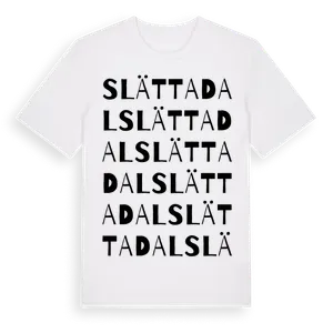 Slättadal ordlek t-shirt – ekologisk bomull t-shirt från Pinshirt
