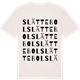 Vintage White t-shirt med Slättebol ordlek t-shirt