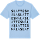 Blue Soul t-shirt med Slattesmåla ordlek t-shirt