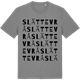 Mid Heather Gray t-shirt med Slättevrå ordlek t-shirt