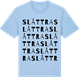 Blue Soul t-shirt med Slåttra ordlek t-shirt