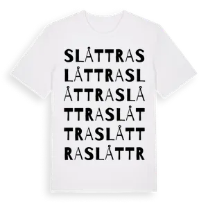 Slåttra ordlek t-shirt – ekologisk bomull t-shirt från Pinshirt