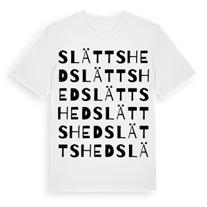 Slättshed ordlek t-shirt – ekologisk bomull t-shirt från Pinshirt