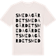 Vintage White t-shirt med Smedagärdet ordlek t-shirt