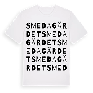 Smedagärdet ordlek t-shirt – ekologisk bomull t-shirt från Pinshirt