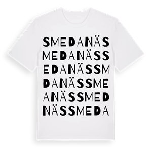 Smedanäs ordlek t-shirt – ekologisk bomull t-shirt från Pinshirt
