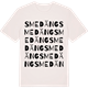 Vintage White t-shirt med Smedäng ordlek t-shirt