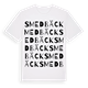 White t-shirt med Smedbäck ordlek t-shirt
