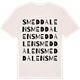 Vintage White t-shirt med Smeddalen ordlek t-shirt