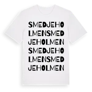Smedjeholmen ordlek t-shirt – ekologisk bomull t-shirt från Pinshirt