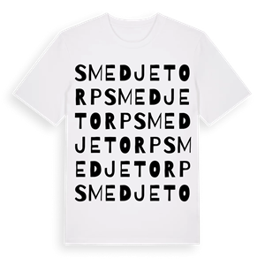 Smedjetorp ordlek t-shirt – ekologisk bomull t-shirt från Pinshirt