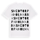 Smedtorpaholmarna ordlek t-shirt