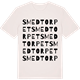 Vintage White t-shirt med Smedtorpet ordlek t-shirt