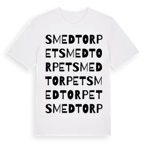 Smedtorpet ordlek t-shirt – ekologisk bomull t-shirt från Pinshirt