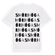 White t-shirt med Smörhöga ordlek t-shirt
