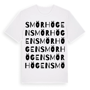 Smörhögen ordlek t-shirt – ekologisk bomull t-shirt från Pinshirt
