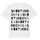 Smörtunnemåla ordlek t-shirt