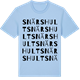Blue Soul t-shirt med Snärshult ordlek t-shirt