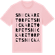 Pink Cotton t-shirt med Snickaretorpet ordlek t-shirt
