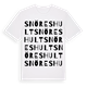 Snöreshult ordlek t-shirt
