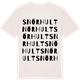 Vintage White t-shirt med Snörhult ordlek t-shirt