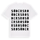 White t-shirt med Södersro ordlek t-shirt