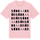 Pink Cotton t-shirt med Södra Arnön ordlek t-shirt
