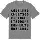 Mid Heather Gray t-shirt med Södra Brokhult ordlek t-shirt