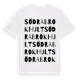 White t-shirt med Södra Brokhult ordlek t-shirt