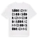 White t-shirt med Södra Emmeboda ordlek t-shirt