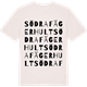 Vintage White t-shirt med Södra Fägerhult ordlek t-shirt