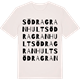 Vintage White t-shirt med Södra Granhult ordlek t-shirt
