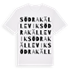 White t-shirt med Södra Källevik ordlek t-shirt
